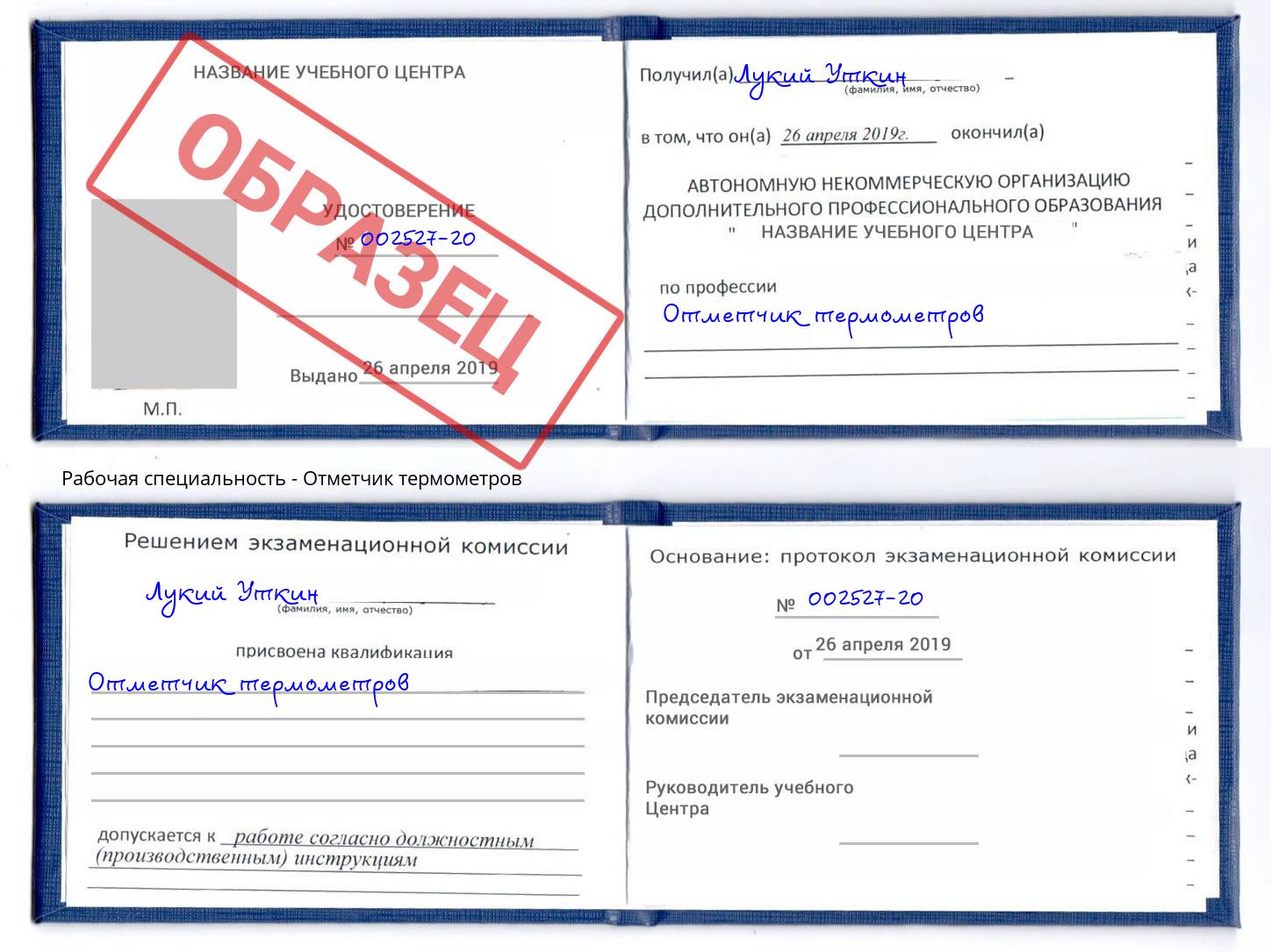 Отметчик термометров Минусинск